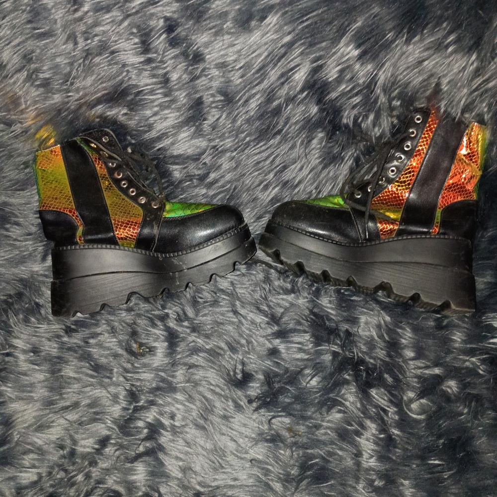 Source Unknown Multicolor Platform Boots - image 1